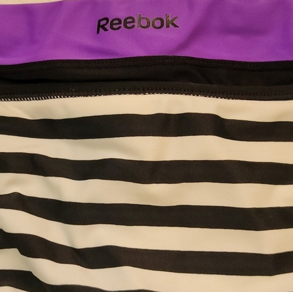 Reebok Sano Kerry Striped Contrast Waist Bikini Bottom Size Medium - Picture 6 of 8